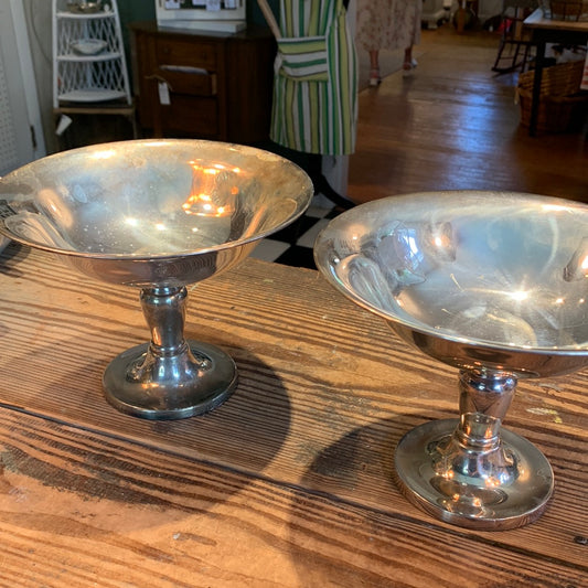 Silver Plated Pedestal Bowl (2)