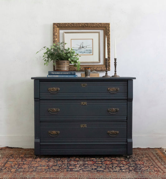 Navy Chest of Drawers