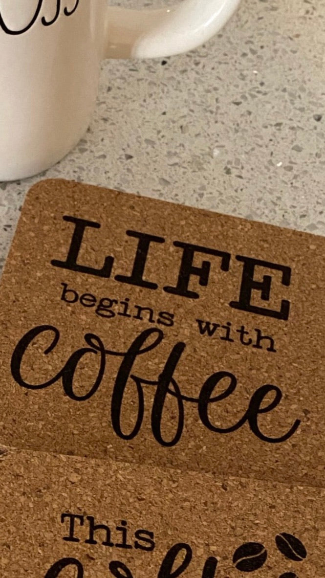 Coffee Cork Coasters