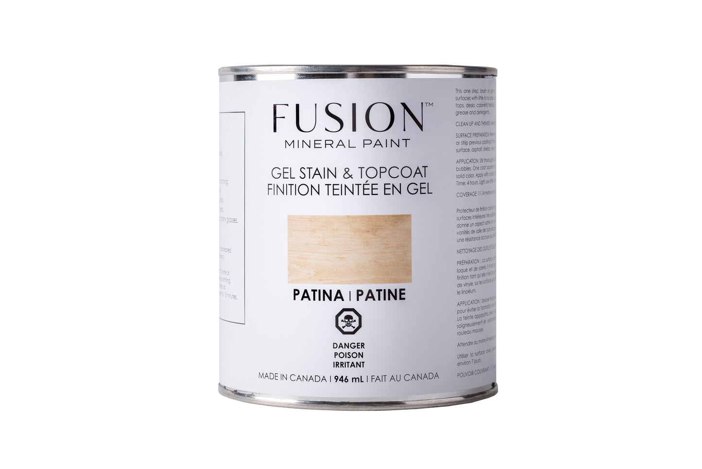 Fusion Gel Stain & Topcoat, Quart