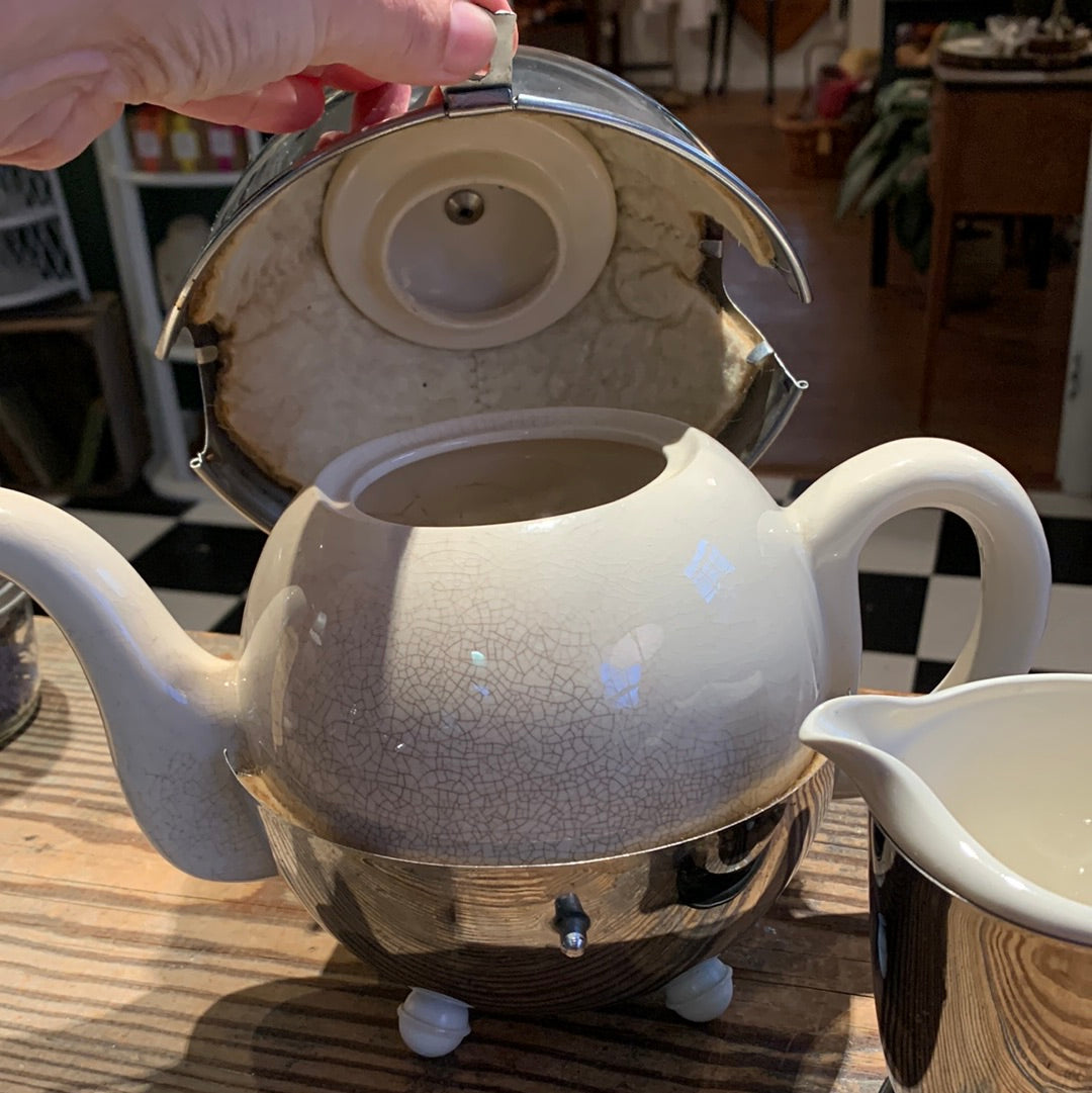 Vintage Teapot Set in Insulator