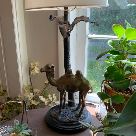 Brass Camel Lamp