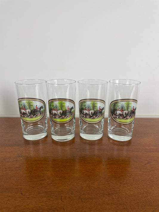 Hunt Club Glasses, Set of 4