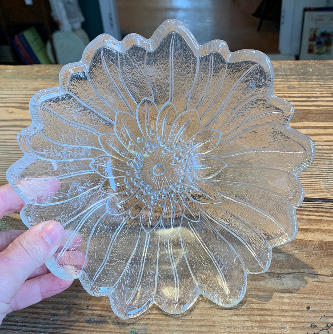 Glass Sunflower Bowl
