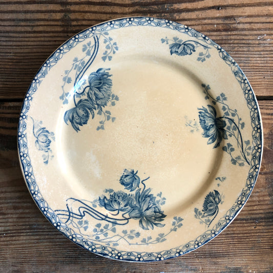 Decorative Plate: Blue And Yellow
