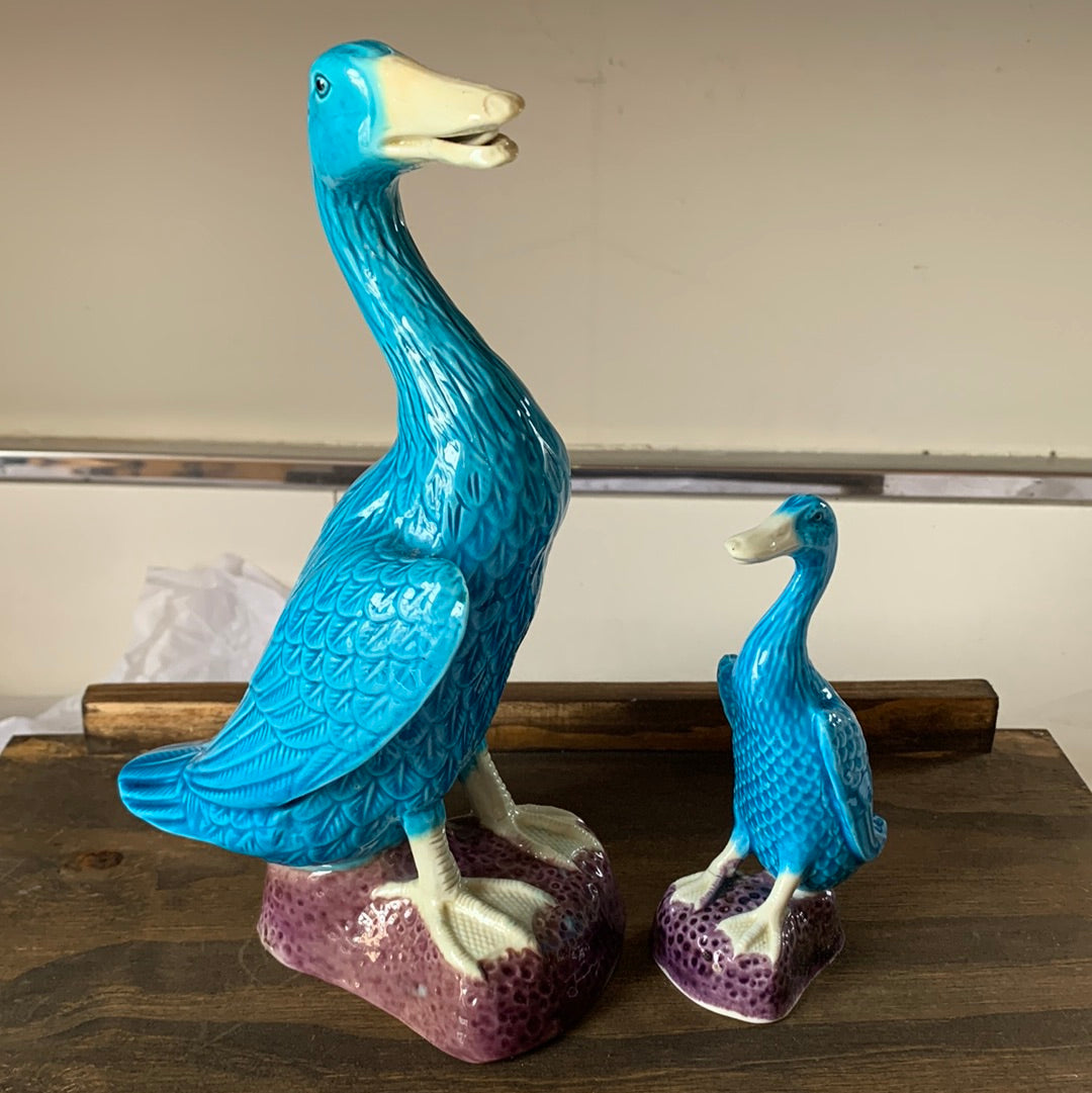 Chinese Porcelain Duck Figurines