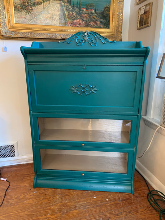 Antique Barrister Secretary Desk