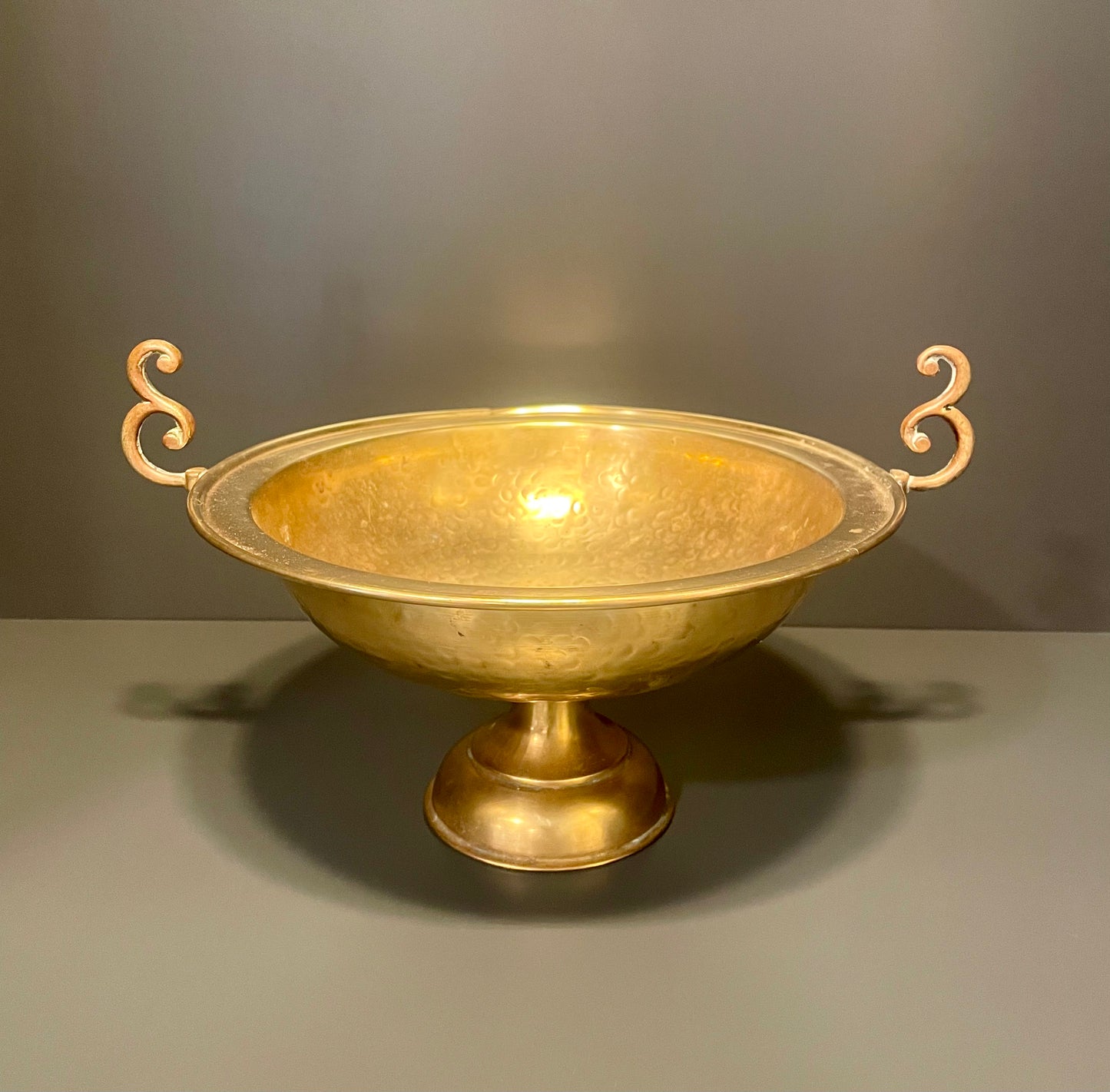 Brass Pedestal Bowl