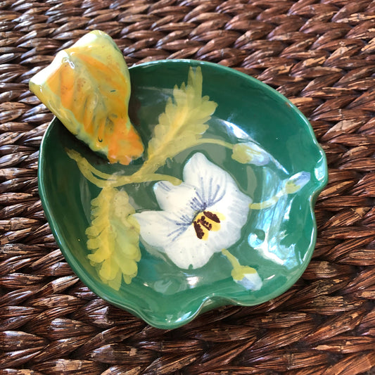 Ceramic Floral Dish