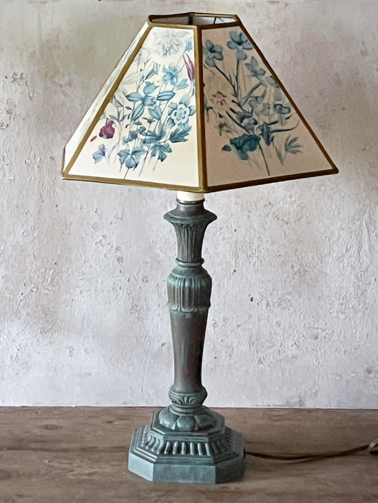 Lamp w/ Floral Shade