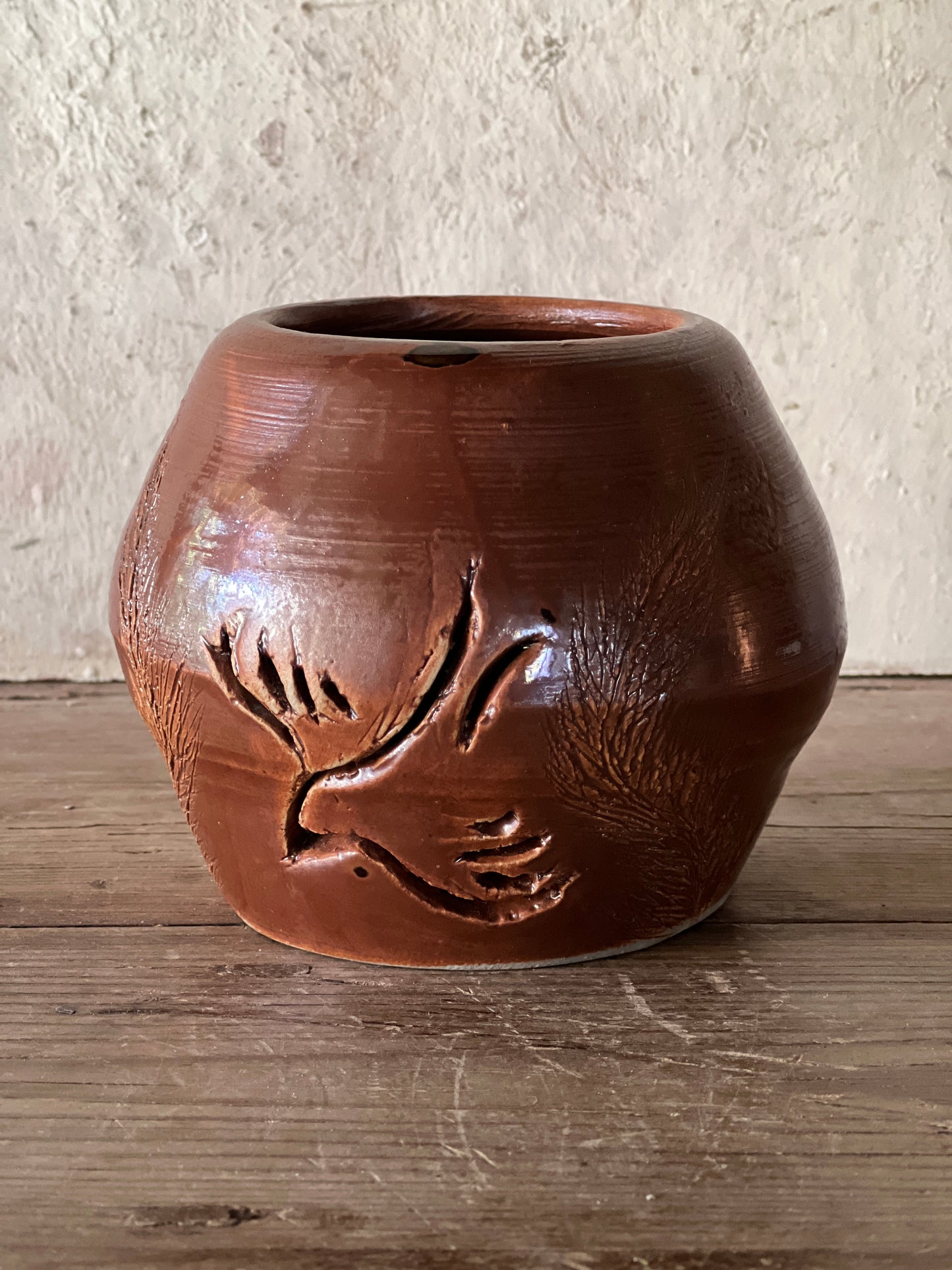 Studio Pottery Pot, Dove