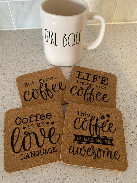 Coffee Cork Coasters