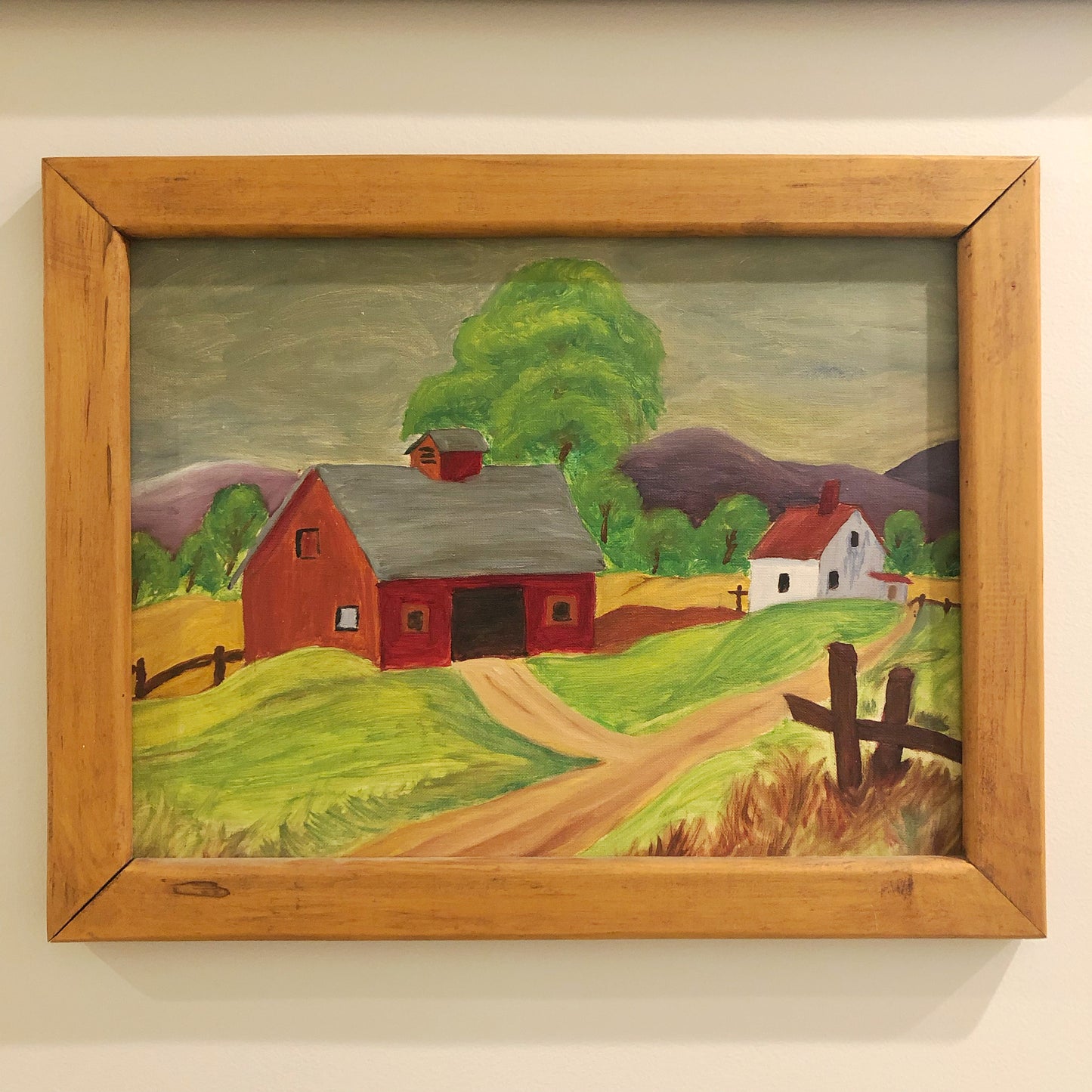 Original Painting: The Red Barn