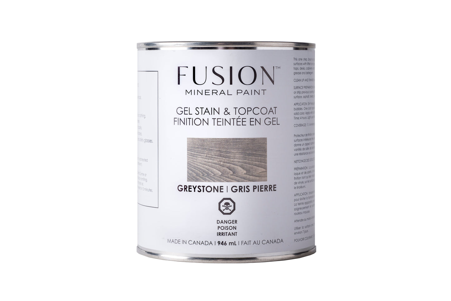 Fusion Gel Stain & Topcoat, Quart