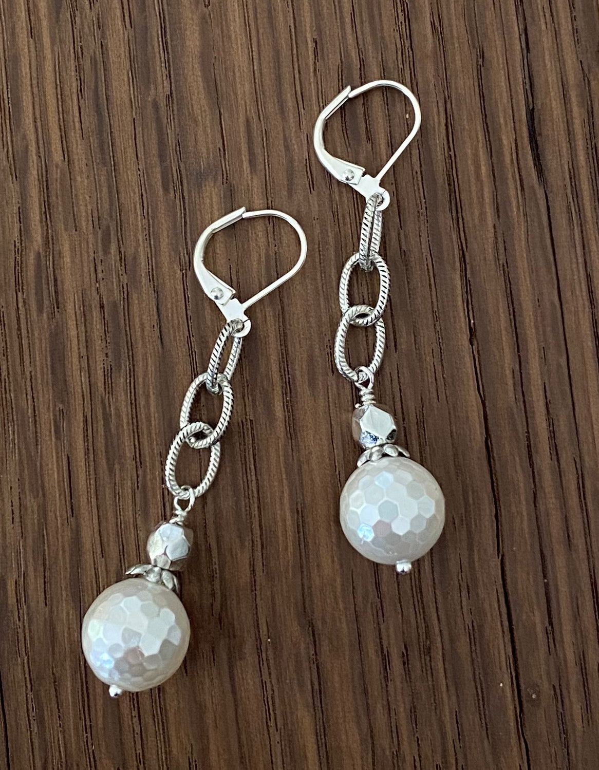 Silver Mother of Pearl Earrings