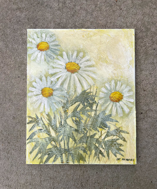 Daisy Painting on Canvas