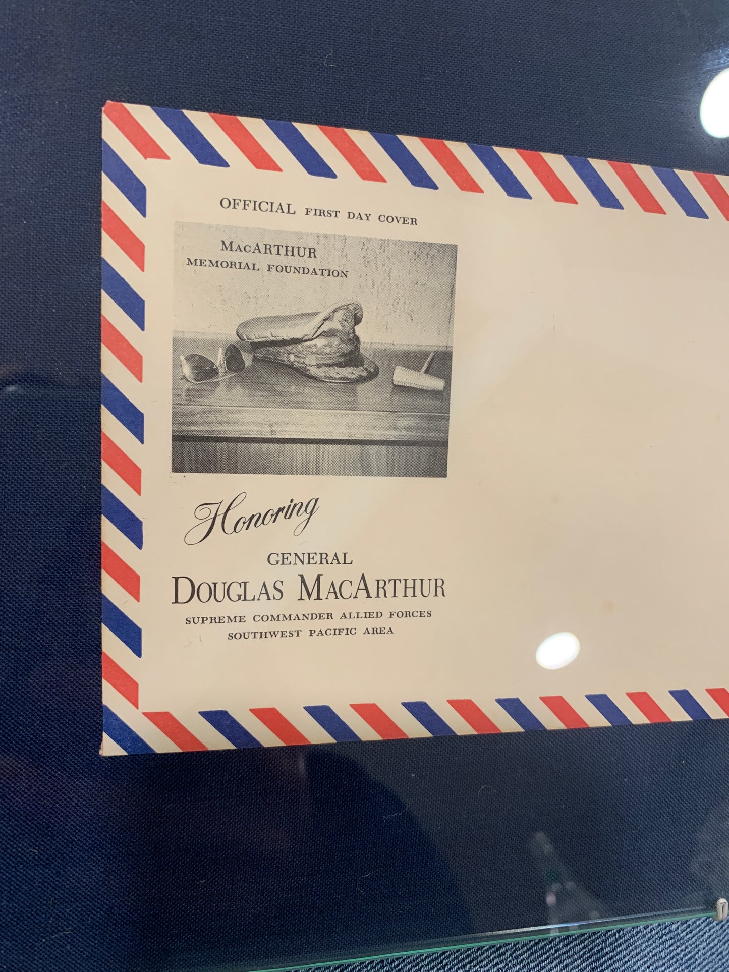 Vintage First Day Issue Postage Stamp, Douglas MacArthur